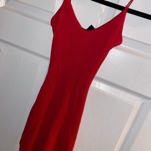 Mini Red Windsor Dress